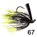 67 - Black w/ Chartreuse Tips