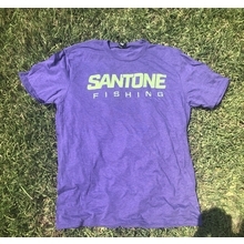 Santone Fishing T-shirts - 2X - PURPLE 