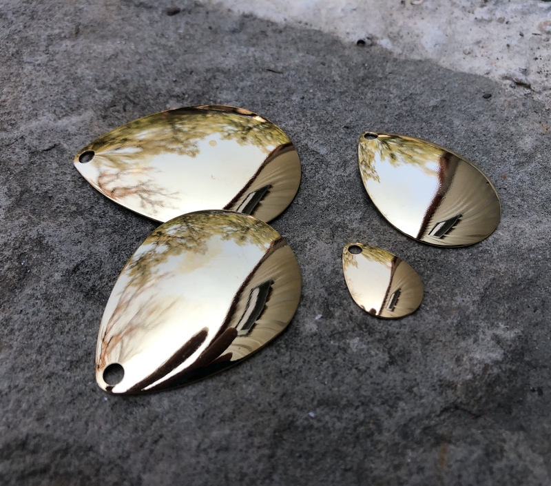 Gold Colorado Blades :: Santone Lures
